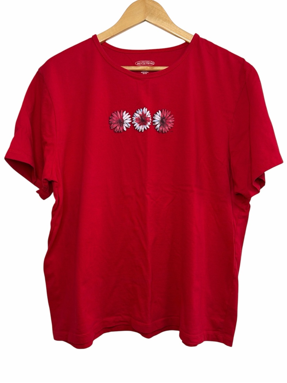 Northern Reflections Red Daisy Canada Graphic Tee XXL Cotton Casual